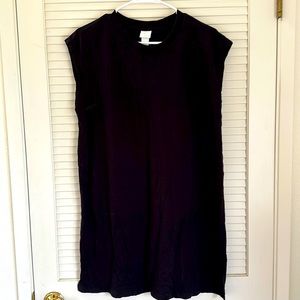 H&M Basic Black Tunic Muscle Tee Dress, S